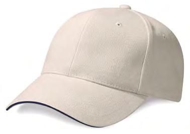 bawełny Pasek w kolorze czapki oraz sprza czka do regulacji obwodu Przedni panel bez szwów