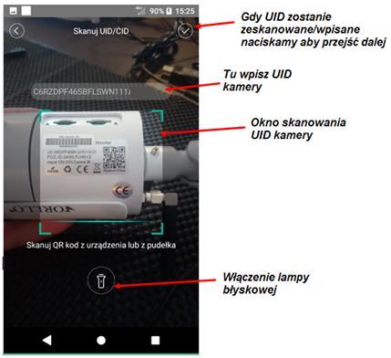 6) Telefonem skanujemy kod QR,