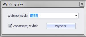 4. Konfiguracja wstępna Comarch ERP Auto Update Podczas pierwszego uruchomienia Comarch ERP Auto Update pojawi się okno wyboru języka interfejsu.