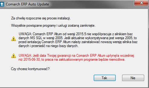 Rys. 57 Ekran Główny Po wybraniu opcji pobierz, produkt zostanie pobrany i zapisany w katalogu wybranym podczas konfiguracji. Domyślna ścieżka to C:\Comarch ERP Auto Update\Downloads\.