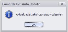 Rys. 97 Postęp aktualizacji agentów Po poprawnym zaktualizowaniu się agentów, pojawi się komunikat informujący o zakończeniu aktualizacji. Rys.