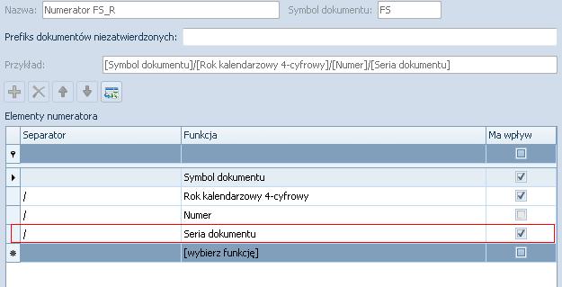 Konfiguracja Comarch ERP Altum jako Centrala Retail Instalacja Retail wymaga, aby w numeratorach przypiętych do oddziału odległego typu Retail wszystkie typy dokumentów miały zdefiniowany człon Seria