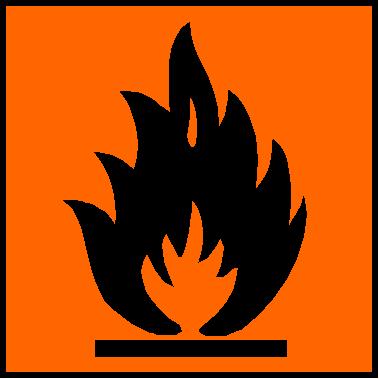 Znak: F+ Xi N skrajnie niebezpieczny łatwopalny drażniący dla środowiska Składniki niebezpieczne: benzyna lekka obrabiana wodorem (ropa naftowa) propan aceton Zwroty zagrożenia: R 38 działa drażniąco