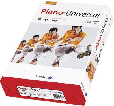 Plano Universal jest ekonomicznie opłacalnym i wielozadaniowym graczem, który sprawdza się każdego dnia, przy każdym zadrukowanym arkuszu. Białość 150 CIE.
