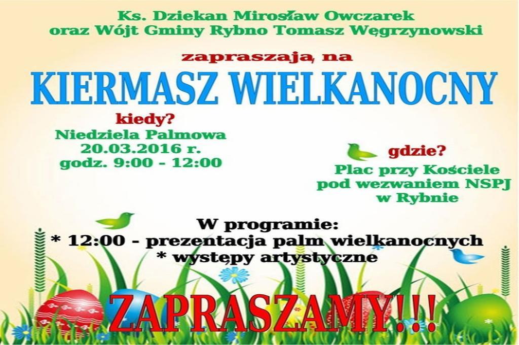 ADMINISTRACJA W Niedzielę Palmową (20.03.2016r.