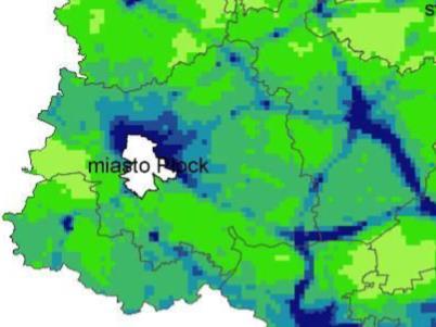 Stężenie średnioroczne NO x Źródło: Ocena jakości powietrza na terenie województwa mazowieckiego w 2014 r.