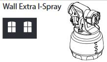 Opis / Zakres dostawy 1) Pokrywa powietrzna 2) Dysza 3) Pierścień regulacji strumienia rozpylania 4) Orzechówka 5) Uchwyt do natrysku ściennego Extra I-Spray 6) Trigger 7) Regulacja objętości