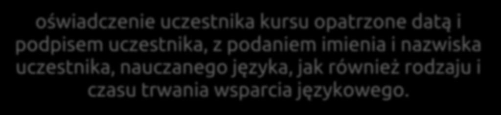 opatrzone datą i podpisem uczestnika, z podaniem imienia i nazwiska