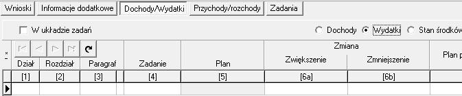 4.3. Wprowadzanie danych z poziomu budżetu jednostki Aby wprowadzić dane, należy: 1. Wejść na zakładkę Planowanie -> Budżet jednostki 2. Ustawić się na żądanej jednostce i kliknąć Nowa wersja 3.