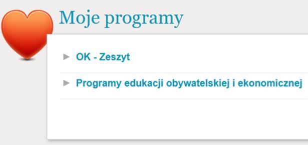 . Aby przejść do szczegółów zgłoszenia, należy rozwinąć dany program klikając na niego, gdzie znajduje się informacja na temat statusu zgłoszenia oraz