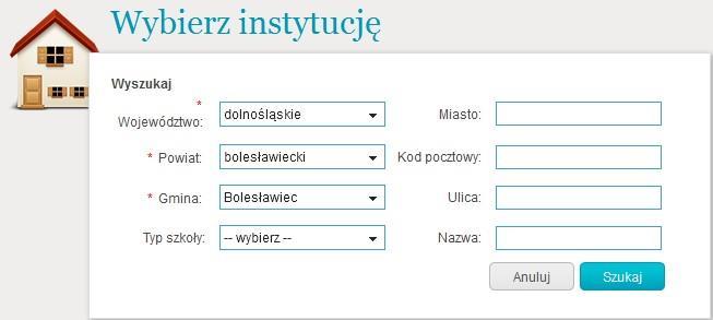 Aby przejść do wyszukiwania placówki, należy kliknąć Dodaj. KROK 6 Dodawanie instytucji cz.