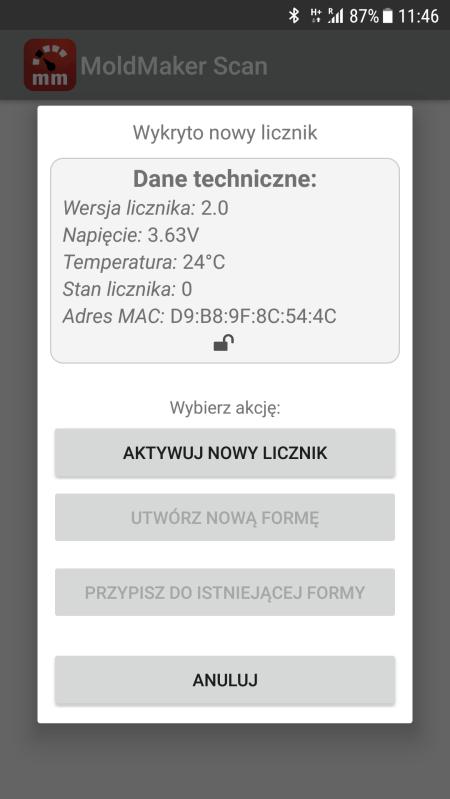 Przyłóż smartfon do licznika.