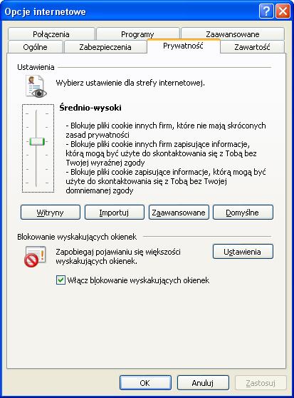 Konfiguracja Do poprawnego działania wystarcza dowolna przeglądarka internetowa obsługująca protokół szyfrujący SSL, JavaScript oraz pliki cookies.