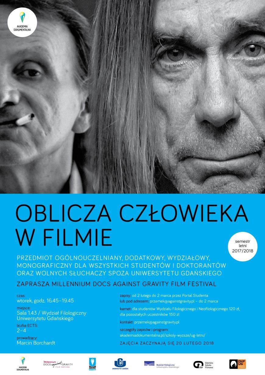 CYKL OBLICZA CZŁOWIEKA W FILMIE Edukacja oparta na filmach dokumentalnych i fabularnych.