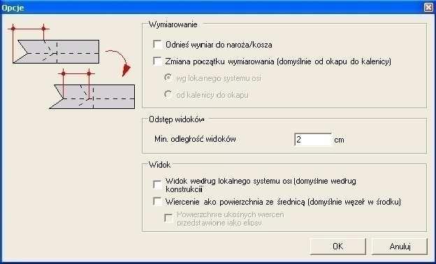 Opcje W oknie tym dostępne są dodatkowe