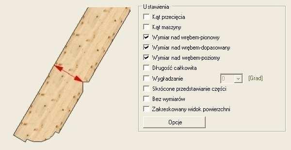 Kąt maszyny zostanie utworzony tylko dla kulawki, krokwi naroŝnej.