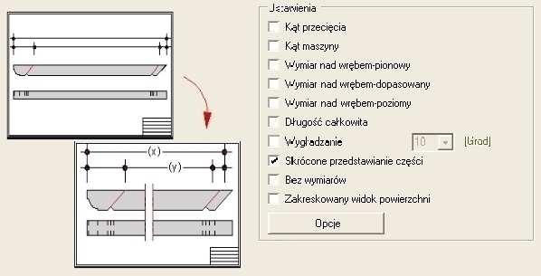 Skrócone przedstawianie Istnieje moŝliwość skrócenia elementu,