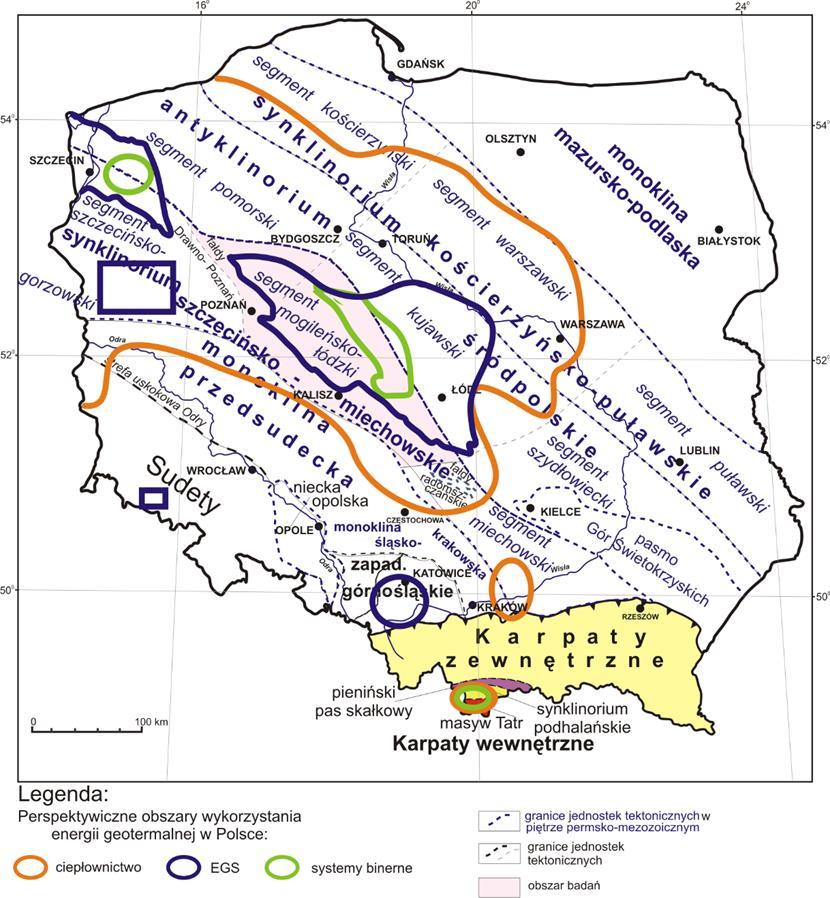 most perspective area for geothermal energy utilization in