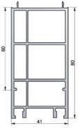 skracania po lewej Profile podprogowe z PCV L=4500mm Numer Kolor Wymiary