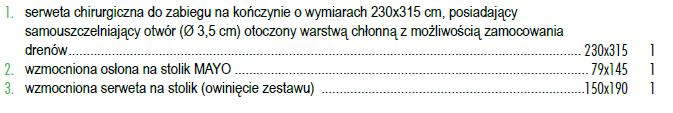 spełnia pozostałe wymogi SIWZ Zapytanie V dotyczy Pakietu nr 09 Czy Zamawiający dopuści