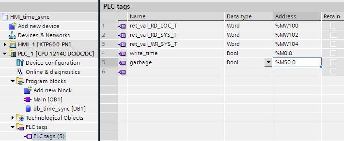 Zmienne W PLC tags powinno dodać się następujące zmienne. 4.