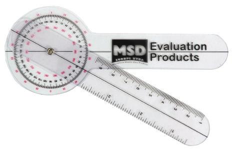 Diagnostyka Goniometr plastikowy MSD PARAMETRY 15cm 0