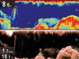 Fotograficzne obrazy podwodnych struktur dzięki CHIRP DownVision Dwa kanały; oglądaj wysokiej rozdzielczości obrazy