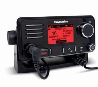 Radio Ray70 od Raymarine jest idealnym rozwiązaniem dla kapitanów którzy wymagają