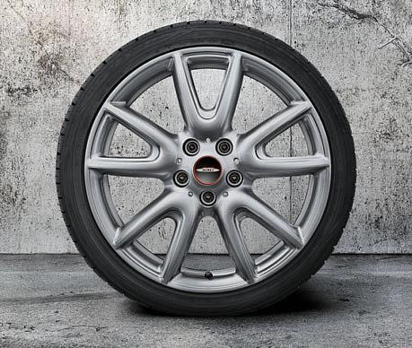 Grey* 18" John Cooper Works Cross Spoke 506 Bicolor (Jet Black, polerowane)* 17" John Cooper Works