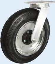 Koła pneumatyczne w obudowach skrętnych / Pneumatic tyre wheels in swivel housings Ø 175 1752M 71-80x107 210 140 2,20