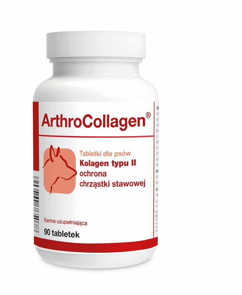 ArthroCollagen PRAWIDŁOWE FUNKCJONOWANIE STAWÓW Preparat zawiera kolagen typu II, kwas hialuronowy, chondroitynę - składniki chrząstki i mazi stawowej.