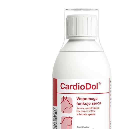 CardioDol WSPOMAGANIE FUNKCJI SERCA CardioDol to preparat dla psów i kotów w formie syropu.