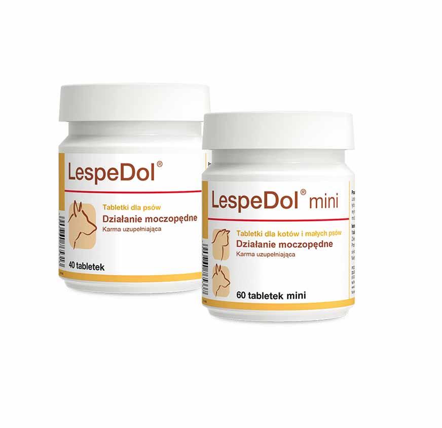 LespeDol, LespeDol mini DZIAŁANIE MOCZOPĘDNE LespeDol i LespeDol mini zawierają naturalne składniki wykazujące działanie moczopędne, które sprzyjają oczyszczaniu