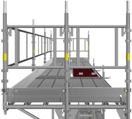 ZABEZPIECZENIE RUSZTOWANIA MODUŁOWEGO STEELFOX Skrajne pola