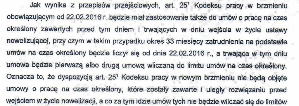 Brak przepisów przejściowych