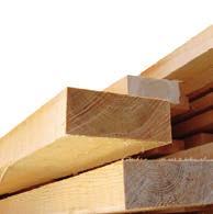 PALETA PRODUKTÓW FIRMY binderholz TARCICA Różne standardy jakościowe do zastosowań w budownictwie, umożliwiające dalsze przetwarzanie na drewno klejone warstwowo i