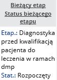 Nagłówek kolumny: Data rozpoczęcia procesu Prezentowane dane: data rozpoczęcia procesu w formacie RRRR-MM-DD Nagłówek kolumny: NPWZ lekarza decydującego o uruchomieniu procesu Prezentowane dane: