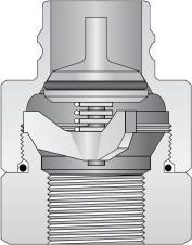 :) Materiał: Mosiądz, stal ocynkowana, stal nierdzewna, aluminium anodowane (opcja) Uszczelnienie: NBR (od -35 C do +0 C) Viton (od -6 C do +04 C) EPR (od -56 C do +0 C) Szybkozłącza produkcji