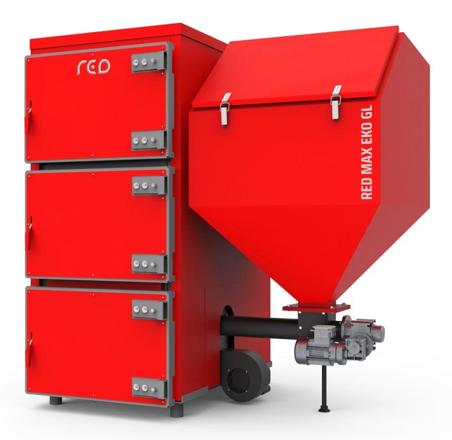 KOTŁY WĘGLOWE DUŻEJ MOCY RED MAX EKO GL120 kw RED MAX EKO GL 80-480 kw Kotły podajnikowe 5 klasy do spalania ekogroszku nominalna [kw] Zakresmocy [kw] RED MAX EKO GL 80 80 24-80 27 000,00 33 210,00