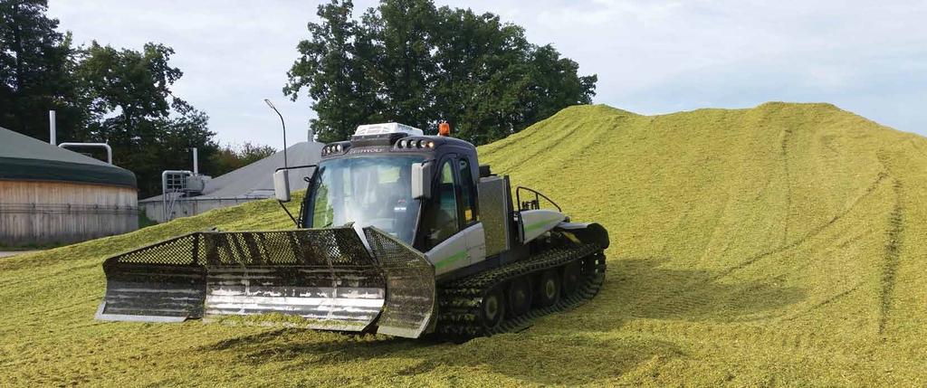 LEITWOLF AGRIPOWER CECHY Year-round operation Silage work, peat work, transportation of wood chips, mulching, construction of reservoirs and other heavy pushing work are just a few examples of the