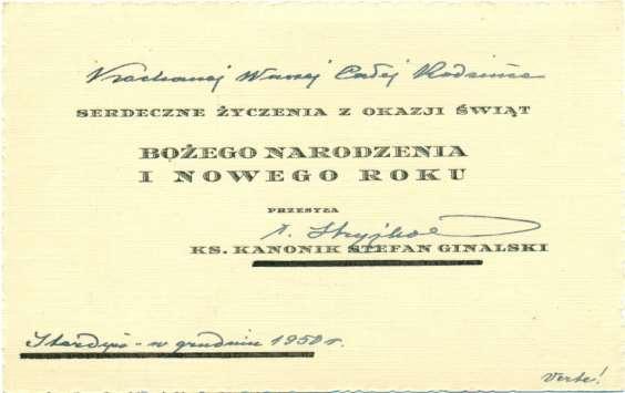 12 Historia życia kapłana Ksiądz kanonik Stefan Ginalski Zdjęcie 10 Rok 1950,