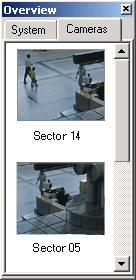 VIDOS Pro Suite Interfejs programu pl 29 Połączenie z wybraną kamerą może być nawiązane przez przeciągnięcie podglądu obrazu na obszar roboczy lub na istniejące okno monitora programowego.