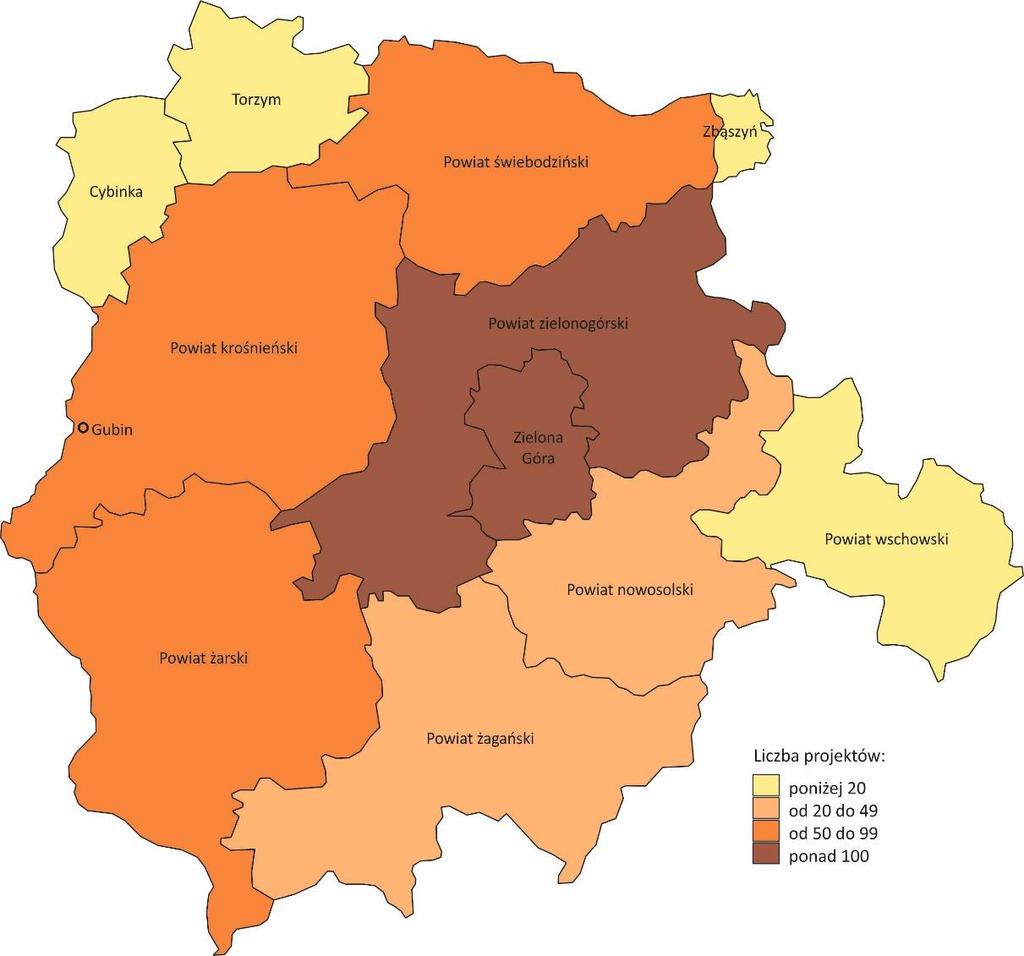 wyparcia INTERREG V A. Pomimo tego (dotychczasowy) brak współpracy (przynajmniej w zakresie Funduszu Małych Projektów) w ważnym dla Łużyc zakresie tematycznym Energia jest zauważalny.