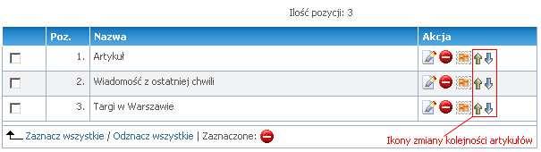 pozycję. Rys. Widok listy artykułów Galerie W NETPanel możliwe jest dodawanie od 1 do nieskończonej ilości galerii. Dodawanie galerii Aby dodać galerię w grupie należy kliknąć w nazwę grupy.