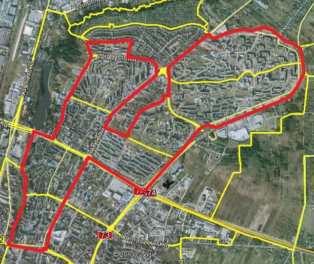 Obszar nr 51 Centrum Obszar nr 11 śelazna Obszar nr 1 1 Maja Obszar nr 6 Plac Moniuszki Obszar nr 29 Osiedle Czarnockiego Obszar nr 80 Zgoda Obszar nr 2 Aleja Legionów zespół 2 Wielorodzinne północ o