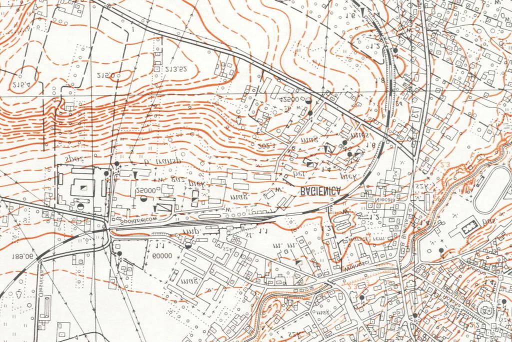 Mapa sytuacyjna Badania podłoża gruntowego w m. Dąbrowa Tarnowska. zał.