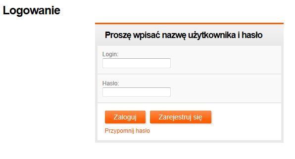 5. Logowanie do systemu Aby zalogować się do systemu, należy kliknąć na link Logowanie dostępny w nagłówku Platformy Marketplanet. Zalogowanie do systemu jest niezbędne do złożenia oferty.