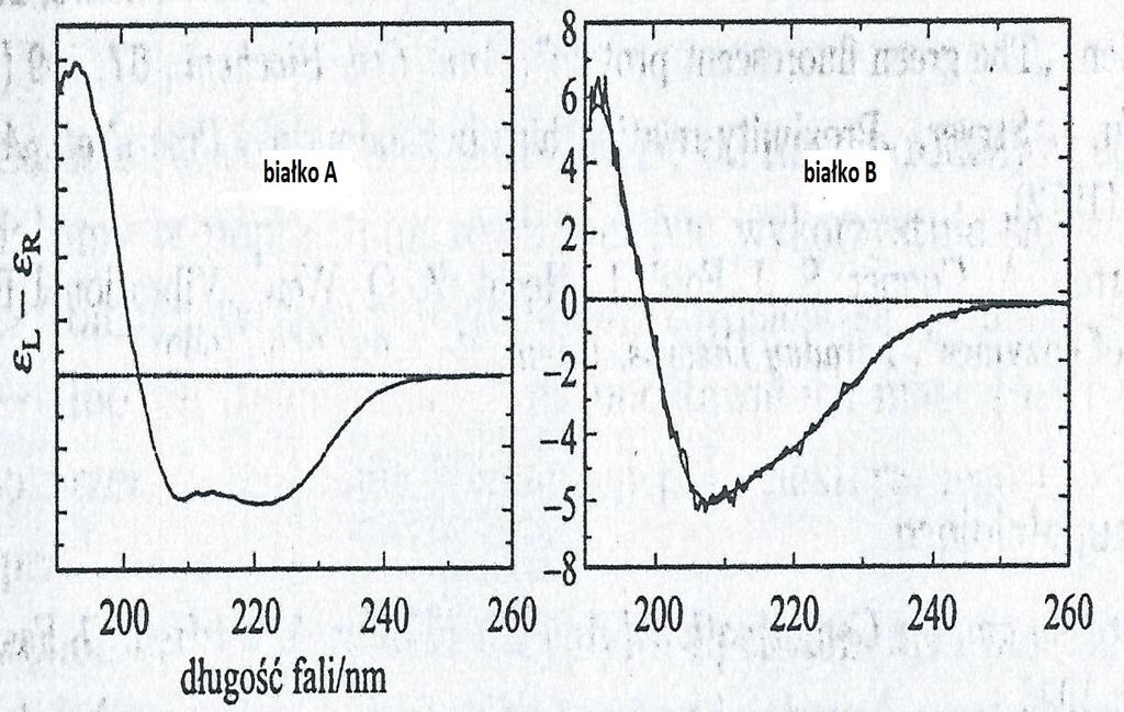umieszczenia ich w sprawozdaniu. Umieścić roztwór białka w kuwecie pomiarowej i wykonać pomiar widma CD przy identycznych parametrach, jak dla buforu referencyjnego.