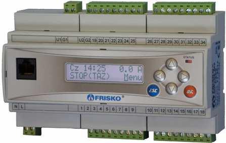 Sterownik swobodnie programowany MR28-MULTICO OBUDOWA Sterownik jest przeznaczony do montażu na szynie DIN. Zajmuje szerokość 9 standardowych modułów.