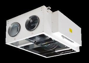 P - podsufitowe under-ceiling E - nagrzewnica elektryczna electric heater W - nagrzewnica wodna water heater RIRS P EKO 3.0 Wymiennik obrotowy: ODZYSK DO 85%. Grubość ścianek: 30 mm.